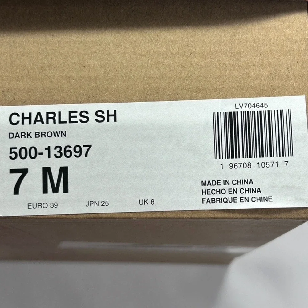Levi's Men's Charles SH Lace-Up Boots Brown US 7M‎ - Open Box